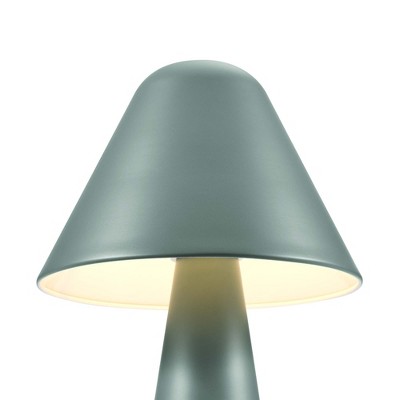 Green Metal Mushroom Adjustable Table Lamp