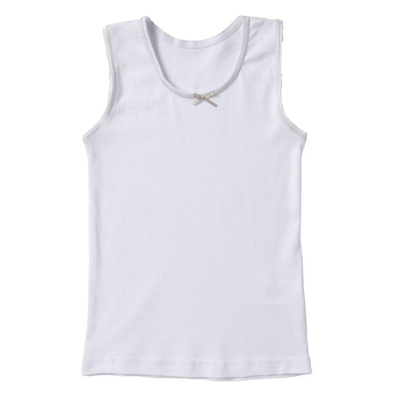 Sportoli Girls Ultra Soft 100% Cotton Tagless Tank Undershirts 4-Pack, 4 of 7