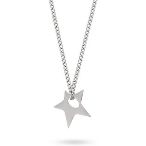 Indie Grunge Star Pendant Choker - Y2K Silver Hippie Necklace for Women - 1 of 4
