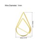 Unique Bargains Drop-Shaped Decorative Bookmark Metal Small Size Paper Clip 100 Pcs - 2 of 4