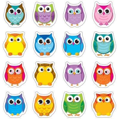 Carson Dellosa Education Colorful Owls Mini Cutouts (36 cut-outs)