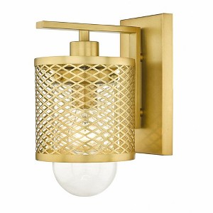 Z-Lite Kipton 1 - Light Wall Light in  Rubbed Brass - 1 of 4