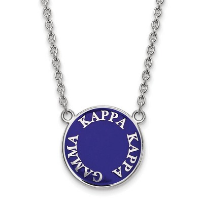 Black Bow Jewelry Sterling Silver Kappa Kappa Gamma Greek Life Necklace 18 Inch