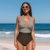 Women's Chic Geometric Print One-Piece Swimsuit - Cupshe - 3 of 4