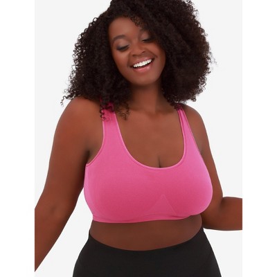 Leading Lady The Olivia - All-around Support Comfort Sports Bra In Magenta  Haze, Size: Medium : Target