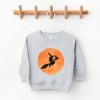 The Juniper Shop Watercolor Witch On Broom Toddler Graphic Sweatshirt - 2 of 3