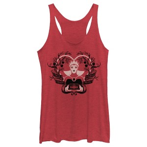 Women's Snow White and the Seven Dwarves Evil Queen Your Heart Belongs To Me Racerback Tank Top - 1 of 4