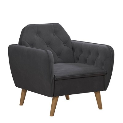 Teresa Tufted Accent Chair Gray - Novogratz