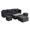 ELJGET 7PCS Patio Furniture Set with Adjustable Lounger Sofa Outdoor Sectional Sofa - 4 of 4