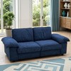 78.74'' Faux Leather Space-Saving 2-Seater Sofa with Hidden Storage, Plush Cushions, and Durable Frame - 2 of 4