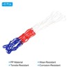 Unique Bargains Mini Tensile-Resistant Sturdy Basketball Net White Red Blue 12" 6 Pcs - 3 of 4