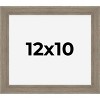 PosterPalooza | 12x10 Wide Barnwood Picture Frame, UV Acrylic, 6 Finishes - Grey, Brown, White, and Black - 2 of 4