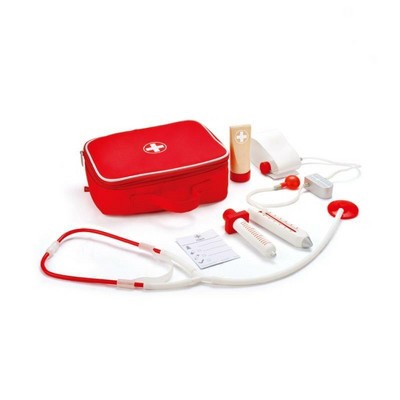 Hape Doctor on Call Wooden Playset W/ Accessories in Red, Toddler & Kids 3+