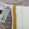 Boho Tassels Tufted  Woven Decorative Throw Pillow Covers, 18 x 18 Inches - 2 of 3