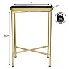 JONATHAN Y Sterling 26.25" Industrial Classic Metal Foldable Rectangular End Table & Side Table with Removable Tray Top - 3 of 4