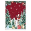 Christmas Area Rugs for Living Room Bedroom Xmas Snowflakes Tree Festive Winter Decorations Rugs Soft Foldable Rug - 3 of 4