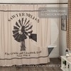 Sawyer Mill Charcoal Windmill Shower Curtain 72x72 VHC Brands - 2 of 4