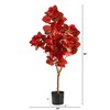 Nearly Natural 3-ft Autumn Pomegranate Artificial Tree - 2 of 4
