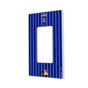 MLB Cooperstown Central Teams Pinstripe Hidden-Screw Light Switch Plate for Single Rocker - 1 of 4
