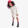 Primary Kids Cozy Fleece Dress In Rainbow Confetti Hearts - 2 of 2