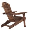 Okak Outdoor Adirondack Chair with Wooden Frame Set of 2, Foldable Outdoor Chair with FIxed Arms, Porch Chairs for Garden, Lawn, Backyard - 3 of 4