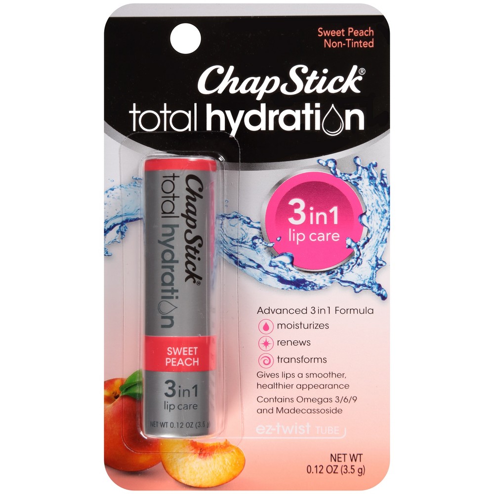 UPC 305731974126 product image for ChapStick Total Hydration 3 in 1 Sweet Peach | upcitemdb.com