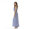 Just Love Tank Dress with Stripes 3007-NW-XL (Royal / White, 3X) - 2 of 3