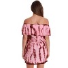Riviera Sun Womens Tie Dye Off-Shoulder Rayon Crepe Printed Sundress for Women - 3 of 3