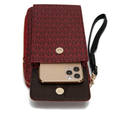 MKF Collection Phone Crossbody Wallet Wristlet Bag 3-in-1, Mala | MKF Collection by Mia K - Red — фото 4
