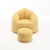 TIRAMISUBEST High Pressure Foam Bean Bag Sofa Chair with Footrest Compressed Super Fiber Upholstery Adult Living Room Bedroom Portable Indoor - 4 of 4
