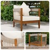 Hrinhom 27.6"W Patio Accent Chair,Outdoor Lounge Chair With Cushion - 4 of 4