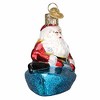Old World Christmas Blown Glass Ornament for Christmas Tree, Santa In Kayak - 2 of 4