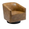 Grungis Accent Chair with Wood Base,Modern Swivel Chair for Bedroom,Reading Room,No Assembly Required - 4 of 4