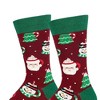 Socksmith 20.0 Inch A Cup Of Holiday Cheer Christmas Socks (1 Pair) , Santa Claus, Snowman, Tree (1PC) - 2 of 3