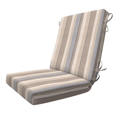 Honeycomb Outdoor Highback Dining Chair Cushion Stripe Taupe Target   GUEST 0b52a7a5 0e57 46c0 Ac80 316faa82af6c