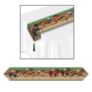 Beistle Printed Horse Racing Table Runner, 11" x 6', (3/Pkg) Multicolored - 1 of 1