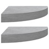vidaXL Wall Corner Shelves 2 pcs Concrete Gray 13.7"x13.7"x1.4" MDF - 2 of 4