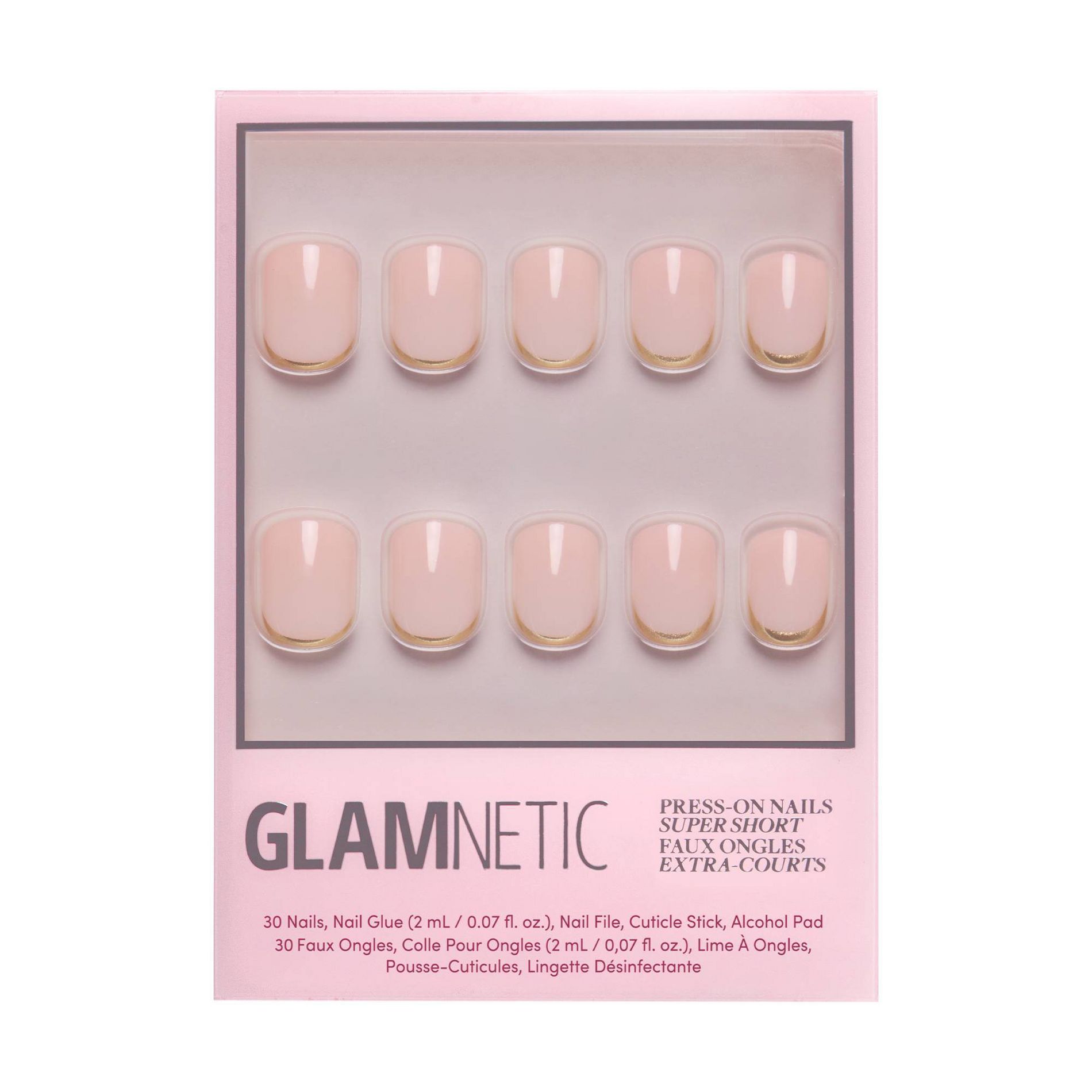 Glamnetic Fake Nails - Quiet Luxury - 30ct - Ulta Beauty: Square, Gloss Finish, ABS Material