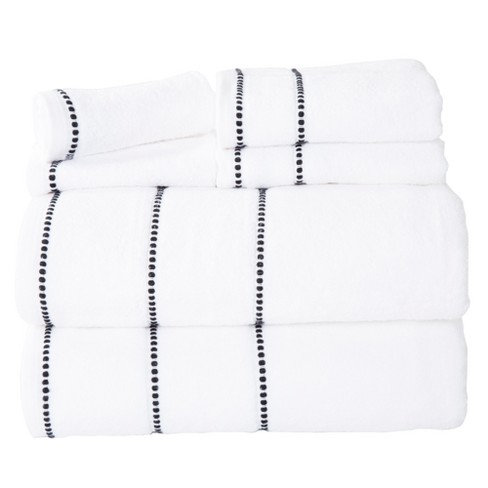 6pc Solid Bath Towels And Washcloths Ivory - Yorkshire Home : Target