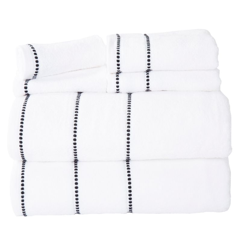 6pc Solid Bath Towel and Washcloth Set - Yorkshire Home, 1 of 5