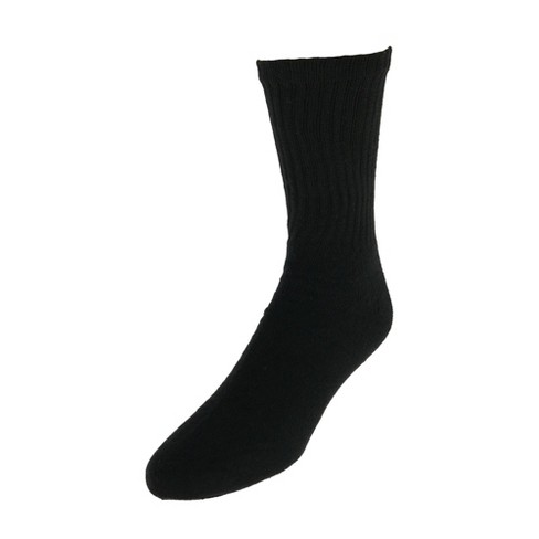 Everlast Men's 6PK Crew Socks, Black