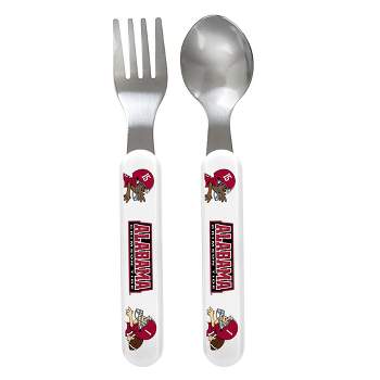 Baby Fanatic Team Logo Fork And Spoon Pack - NCAA Alabama Crimson Tide