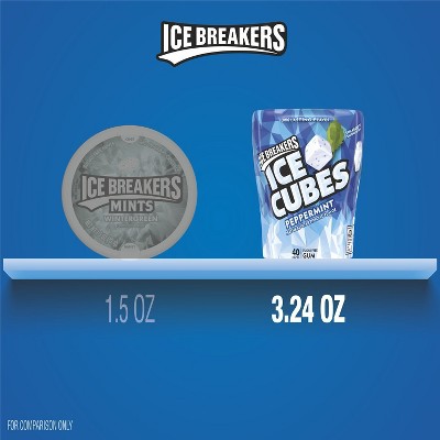 Ice Breakers Ice Cubes Peppermint Sugar Free Gum - 40ct