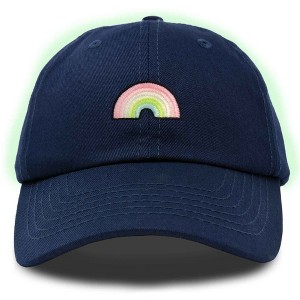 Dalix Robot Embroidered Glow in the Dark Retro Dad Hat Cotton Baseball Cap Adjustable Mens - 1 of 4