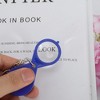 Unique Bargains Magnifier Keychain Teardrop Magnifier 10X Compact & Portable Plastic Metal Acrylic 3.7x0.8cm 1 Pc - 2 of 3