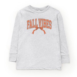 Varsity Fall Vibes Coquette - Youth Long Sleeve Graphic T-Shirt and Toddler Long Sleeve Graphic Tee - 1 of 3