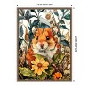 Amanti Art Hamster in Flowers by Justyna Jaszke Framed Canvas Wall Art - 3 of 4