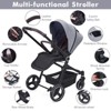 Foldable Baby Stroller, High Landscape Pushchair for Newborn - 4 of 4