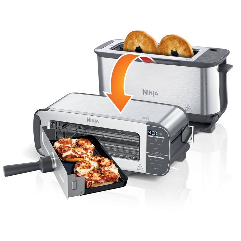 Ninja Foodi 2-in-1 Flip Toaster, 2-Slice Toaster, Compact Toaster Oven &#8211; ST101, 4 of 15