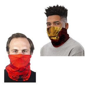 Marvel 2-Pack Neck & Face Gaiter, Iron Man & Spider-Man - 1 of 2